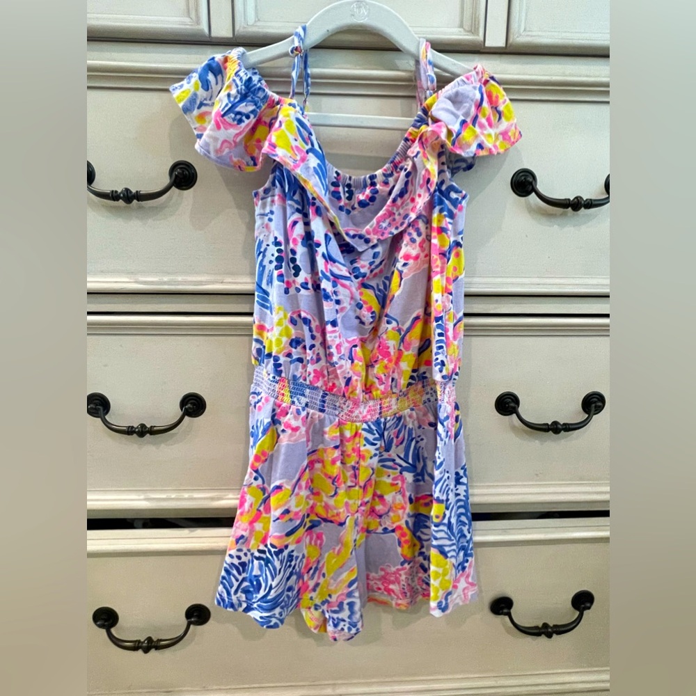 Girls Lilly Pulitzer  romper size large 8-10